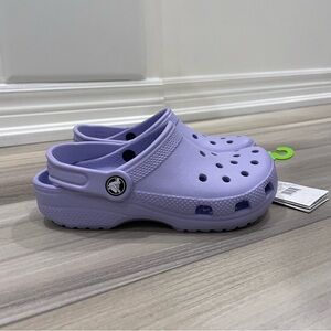 NWT CROCS Big Kids' Classic Clog Size Junior 1 J1 Lavender